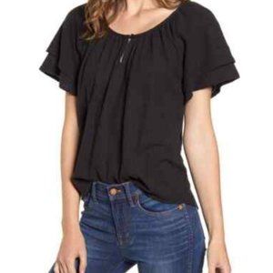 Madewell Tiered-Sleeve Top